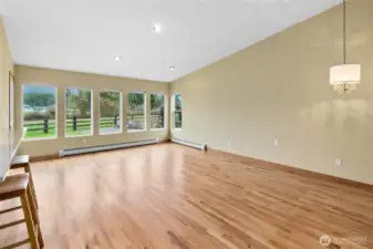 Great Room with vaulted ceiling