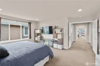 Spacious primary bedroom