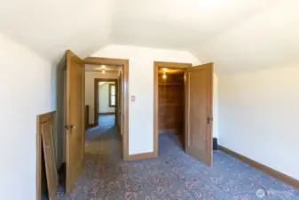 All bedrooms have walk-in closets, unusual for an historic home