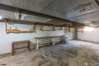 Plenty of basement area to work with