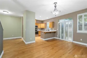 Slider to Enclosed Backyard Space