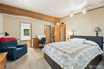 Primary with 5 piece bath and walk in closet