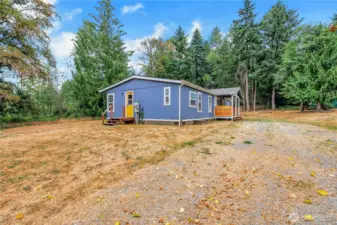 Long drive for parking and additional RV parking