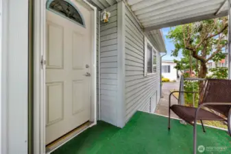 Side entrance