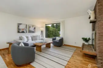 This home features light-filled living spaces.
