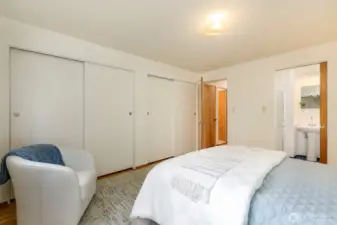 Primary bedroom features en suite bath.