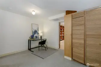 Lower level flex space.