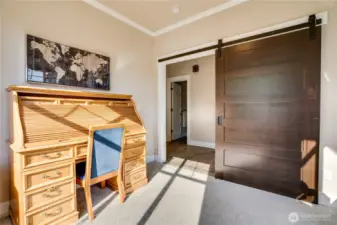 Main Floor office with barn door