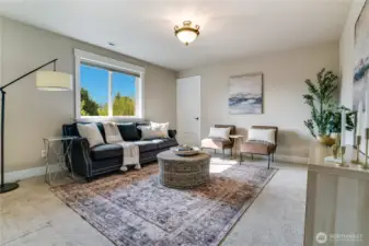 This room is large enough to be a bonus room or use as a bedroom!
