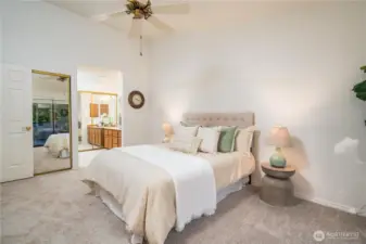 Primary has attached bathroom + 2 closets