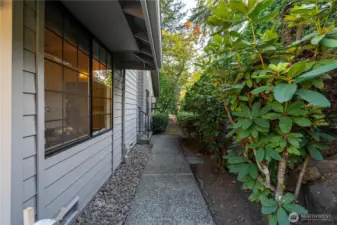 Walkway to front door