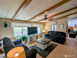Family Room image w ceiling fan