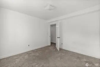 Third bedroom located on the finished lower level.