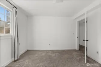 Third bedroom located on the finished lower level.