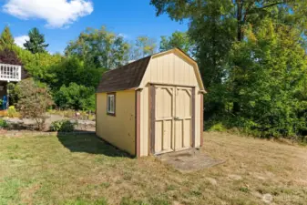 Practicality meets convenience with a storage shed for all your extras and a generous two-car garage upstairs — offering plenty of space for parking, tools, or hobbies.