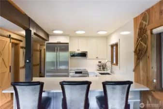 Liebherr fridge, double oven, induction cooktop