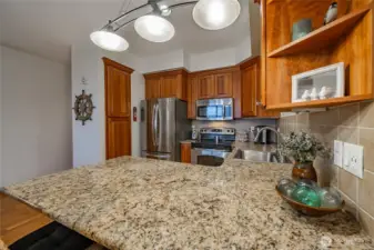 kitchen with extra seating