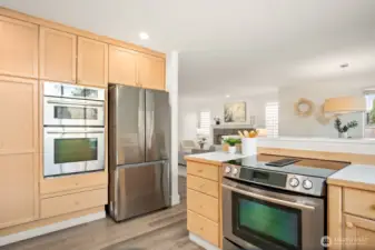 Newer stainless steel appliances