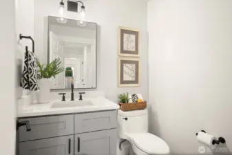 Powder bath on main floor