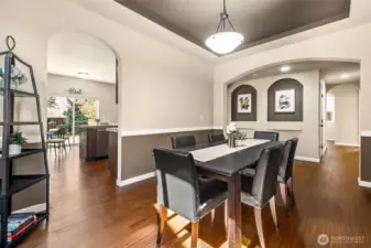 Lovely architectural touches throughout this home!