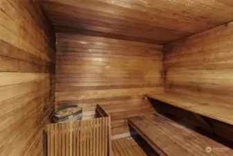 Sauna for residents