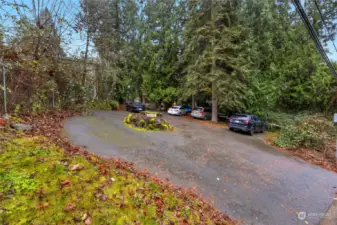 This property has 2 driveways accommodating at least a dozen cars easily!