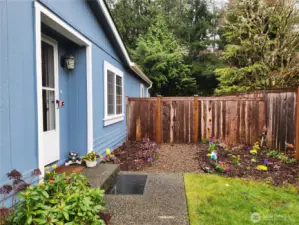 Entry on side of home