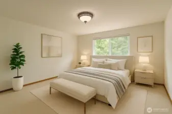 Bedroom #3 Virtually staged and AI edited