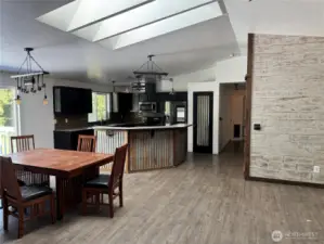 View of breakfast bar
