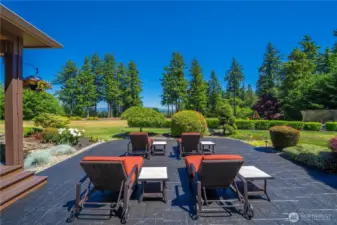 Room to relax.  Future swimming pool in this back yard?