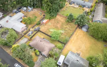 Fully fenced lot with 20' wide easement for EASY access