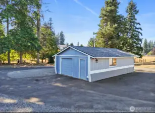 front detached garage. Total of 7 covered parking spots on property.
