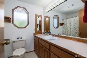 Upstairs guest bathroom