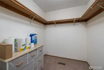 Master walk in closet