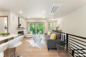 Upstairs boasts triple pane windows and A/C.