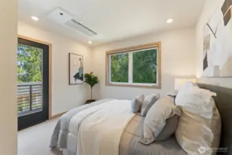 Cozy bedroom designed for comfort.