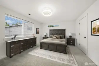 Owner's Suite Bedroom - Virtually Staged