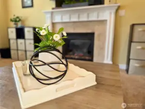 Family room fireplace