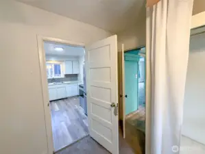 Primary Bedroom off Kitchen.