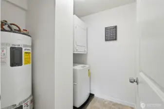 In-unit washer and drier.