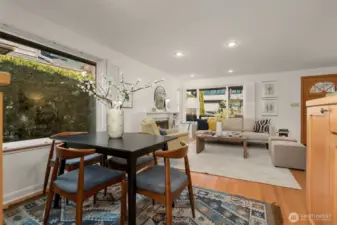 Another large window brings light into the house.