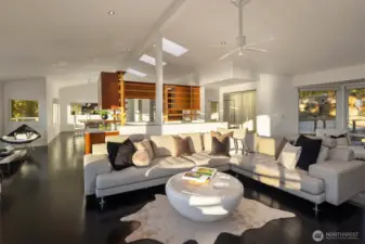 Natural light throughout main level