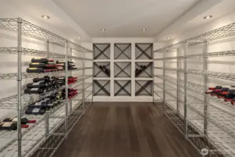 Temperature controlled wine cellar