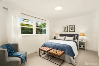 There are 3 bedrooms on the main floor, this is the primary bedroom.