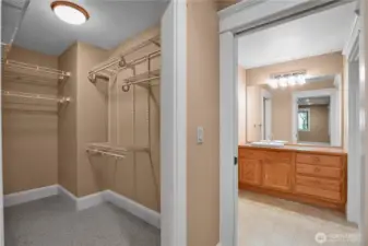 Lower Level Bedroom #2 w/ Walk-in Closet & Shared Bathroom