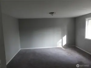 Primary bedroom with its own bathroom.