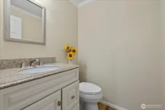 Powder room on the main floor.