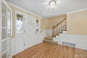 This clean and bright foyer introduces you to this wonderful home.