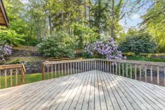 Large deck for entertaining
