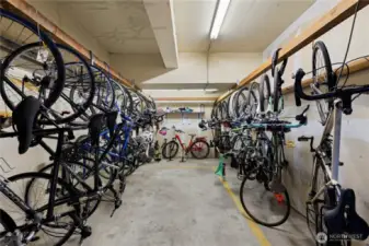 Bike room.